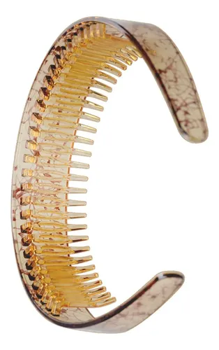 Diadema Dentada Para Mujer, Accesorio Informal Café Ligero