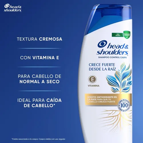 Shampoo Crece Fuerte desde La Raíz 650 Ml Head & Shoulders
