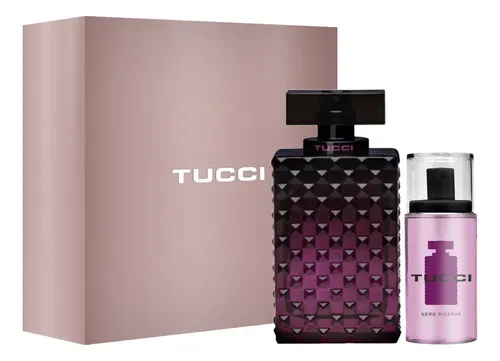 Set Perfume Tucci Nero Riserva 100 ml y Body Splash 75 ml Orientales Gourmand