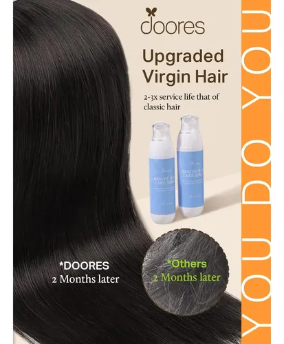 Extensiones De Cabello Con Cinta Doores 18” Remy Natural