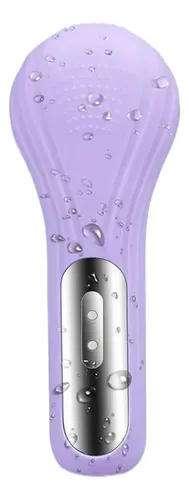 Cepillo Facial Eléctrico Recargable De Silicona, Color Morad
