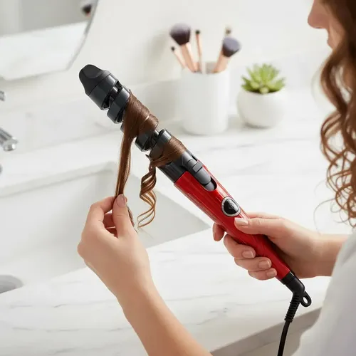 Buclera Rizador De Pelo Spirale Espiral Ceramica Rulera Rulo Cabello Salones De Belleza Baños Hogares Maquillajes Profesional Modeladora Cepillos Modelos Modelar Ionica Peinadora