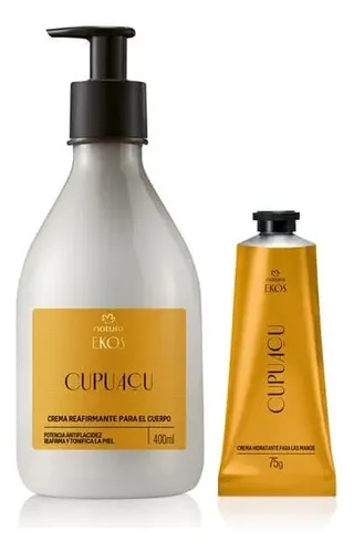 Kit Natura Ekos Cupuaçu Crema Corporal 400ml Y Manos 75g