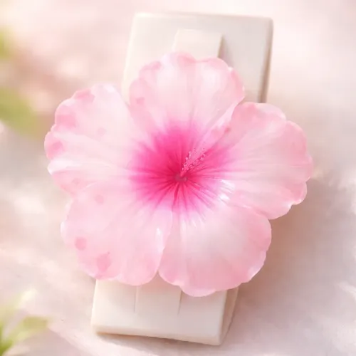 Broche Pelo Flor Hibiscus Hawaiianas  Tendencia Grande