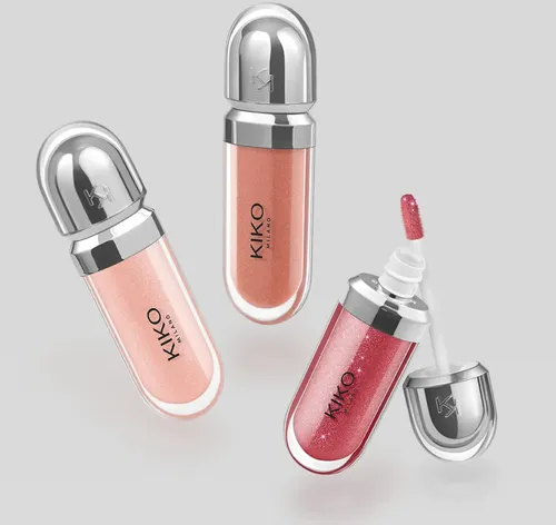 Set De Labiales 3d Hydra Lipgloss Glossy Kiko Milano