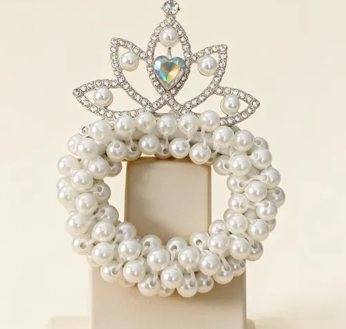 Accesorios De Diadema Crown Para Niñas Pequeñas Ps131 Blanco