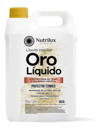 Protector Termico 5 Litros Oro Liquido Brillo Anti Frizz