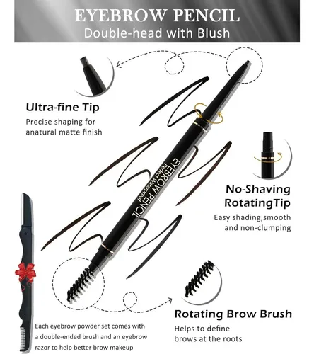 Set De Lápices De Cejas Waterproof Marca Desconocida 12