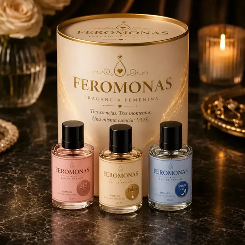 Box Femenino Feromonas Premium X3 Fragancias