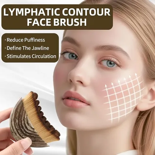 Nuevo Set De Brochas Faciales Y Gua Sha Para Contorno Linfát