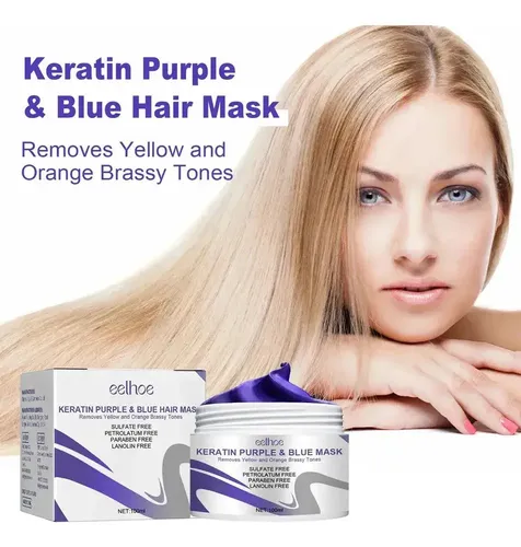 *. Mascarilla Capilar Eelhoe Queratina Purple Reparando