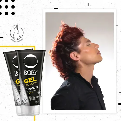 Fijador Para El Cabello Roby Gel Húmedo 150 Gr