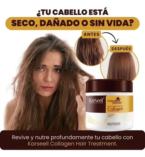 Combo Karseell Definitivo Shampoo Acondicionador Mascara Ole