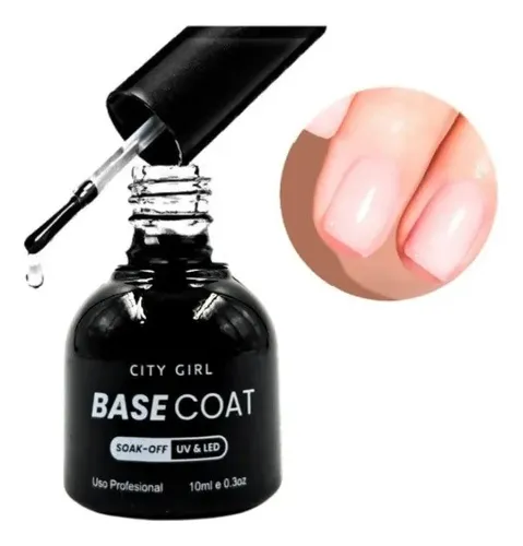 Base Coat City Girl 10ml Para Esmalte Semipermanente Uv Led