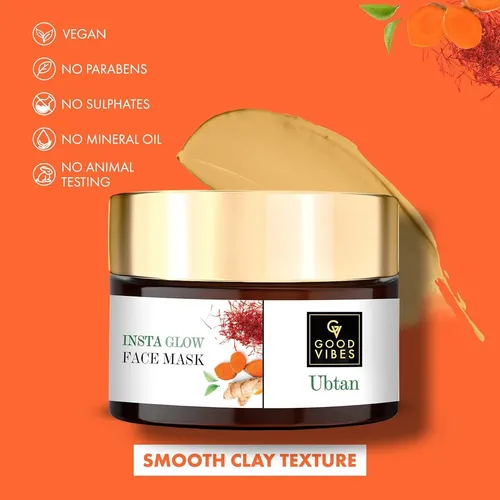 Mascarilla Ubtan Good Vibes Insta Glow 50 G
