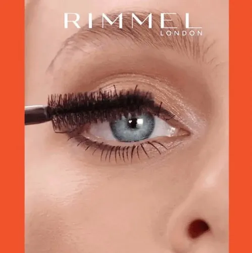 Máscara Rimmel London Scandaleyes Waterproof 001 Negra 12 Ml