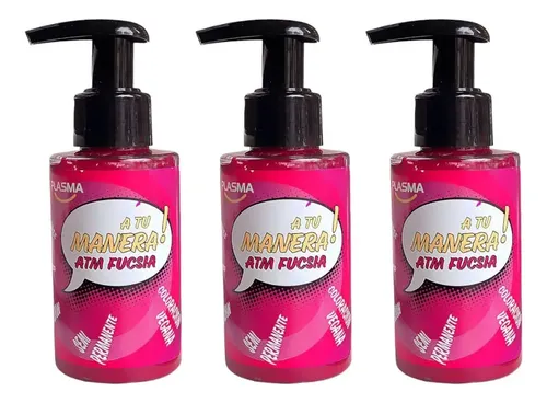 Coloración Vegana Atm Plasma Fantasía Fucsia 3 Unidades
