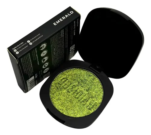 Iluminador Obsidian Ruby Rose Mystic Glam Tono del maquillaje Esmeralda