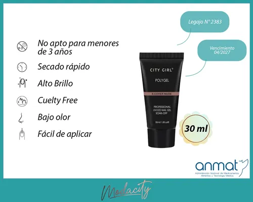 Kit Polygel Uñas Semipermanentes Manicura Tips Solucion