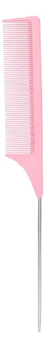 Peine De Cola Profesional X 12 Unidades Rosa