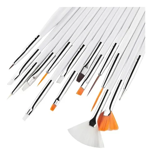 Cj Juego De 15 Pinceles Delineadores Para Decoración De .