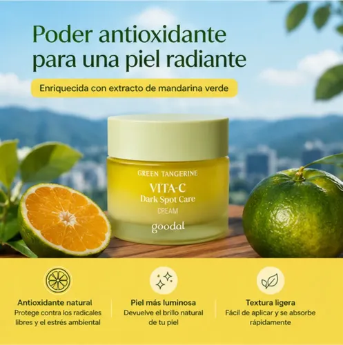 2026. Crema Goodal Tangerina Verde Vita-c 50ml,;
