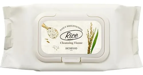 Toallitas Limpiadoras De Arroz Skinfood, Hipoalergénicas De