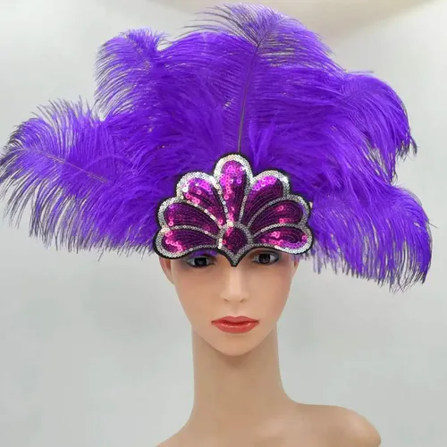 Tocado De Plumas Para Vestir La Cabeza, Accesorio Para Mujer