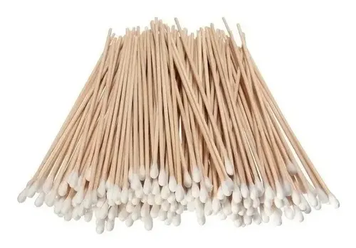Hisopos Madera Largos No Estéril X100u. (5 Paquetes)