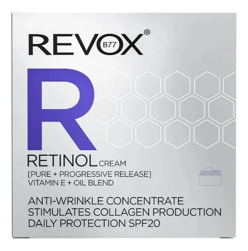 Crema Facial Retinol Colageno Vitamina E Spf 20 X50ml Revox