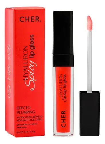 Brillo Labial Voluminizador Cher Hyaluron Lip Gloss Spicy