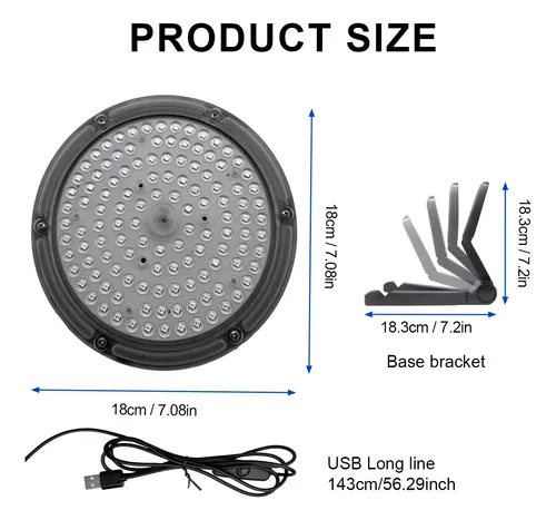Panel Led De 660 Nm, Led De Piel Clara, 120 Unidades De Cuid