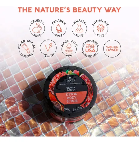 Exfoliante Corporal Nature’s Beauty, Naranja Y Jengibre, 330