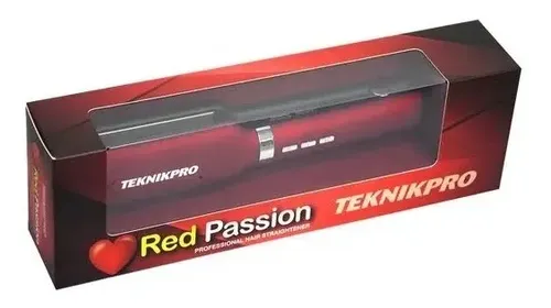 Planchita De Pelo Red Passion Teknikpro Apto Húmedo Y Seco