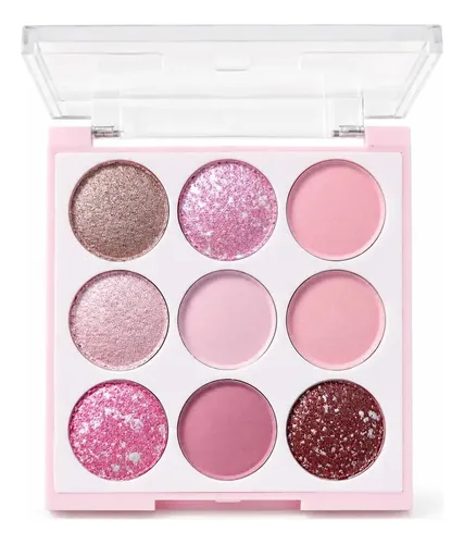 Paleta De Sombras Pink Shimmer 9 Colores