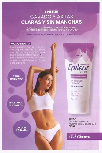 Gigot Epileur Crema Blanqueadora Axilas Y Cavado 50 Gr.