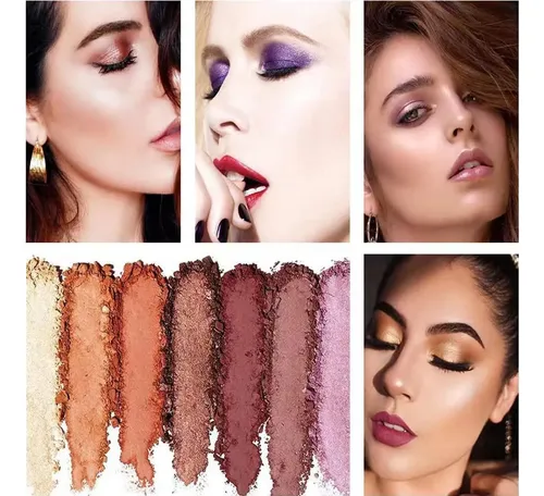 Paleta De Sombras Glitter Dorada Impeccablery #01