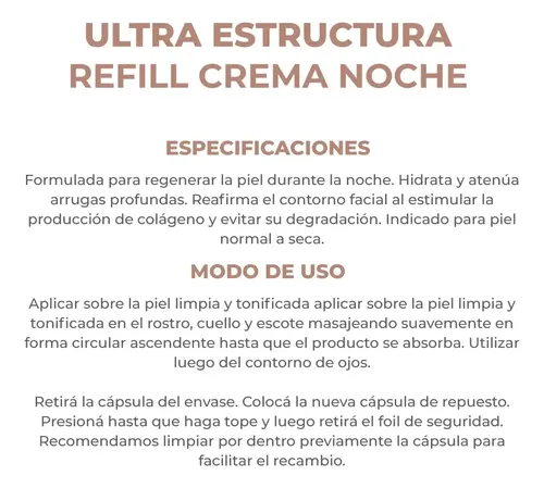 Dermaglós Ultra Estructura Crema Antiage De Noche Repuesto