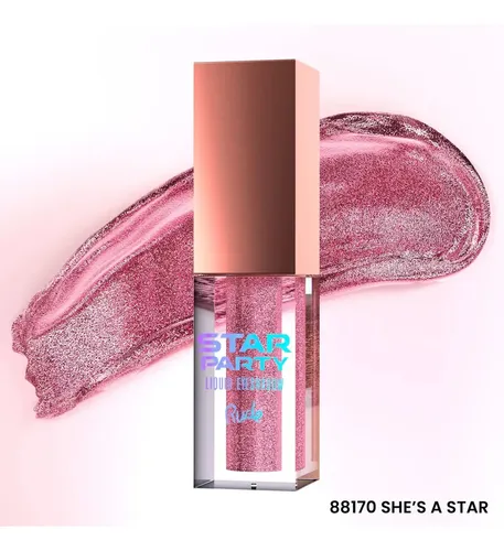 Sombra Liquida Star Party Liquid Eyeshadow Rude Cosmetics Color She’s A Star