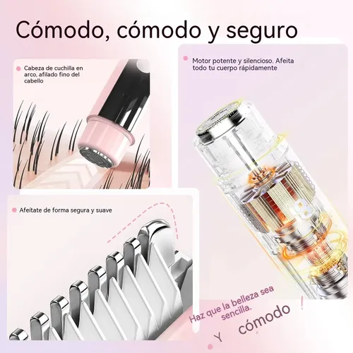 Afeitadora Eléctrica Doble Cabezal Recargable