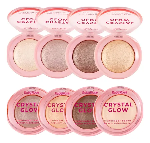 Iluminador Facial Compacto Baked Crystal Glow Ruby Rose