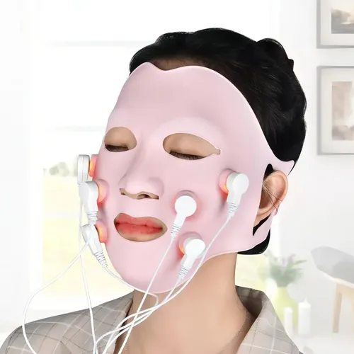Mascara Facial Masajeadora Con Ems- Masaajeador Antiarrugas Tipo De Piel Todo Tipo De Piel