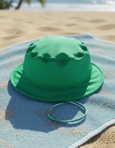 Gorro Infantil Tela Malla Bebe Niño Piluso Con Protección Uv Color Verde Talle 4
