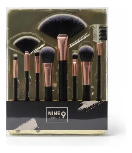 Set De 8 Brochas De Maquillaje Nine Beauty