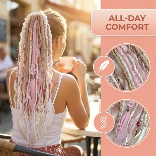 Cola De Caballo Elástica Dread, Extensiones De Cabello De
