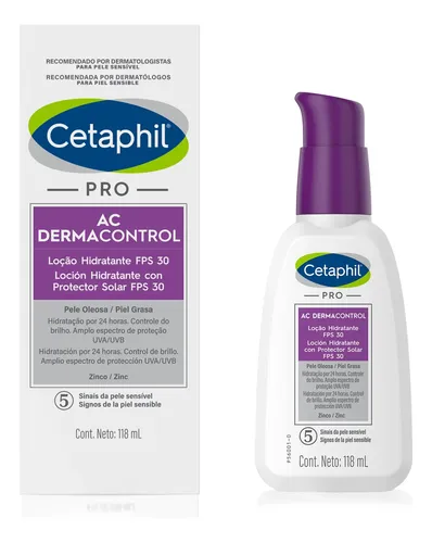 Hidratante Cetaphil Dermacontrol Piel Grasa Fluido X 118 Ml Grasa Día
