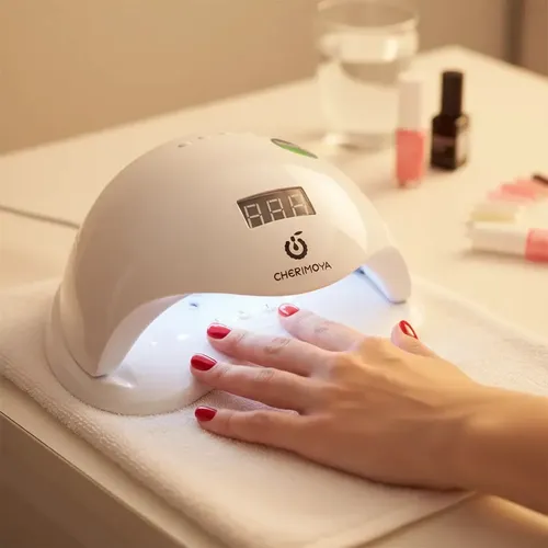 Cabina Uñas Cherimoya 5 Plus Blanco 48W UV LED Sensor y Temporizador