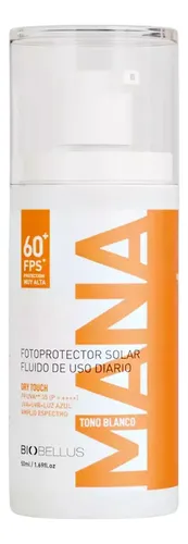 Protector Solar Facial Biobellus Mana Blanco Toque Seco 9c