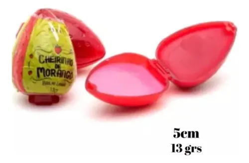Set De Belleza Labios Retro: Bálsamo Y Gloss De Frutilla