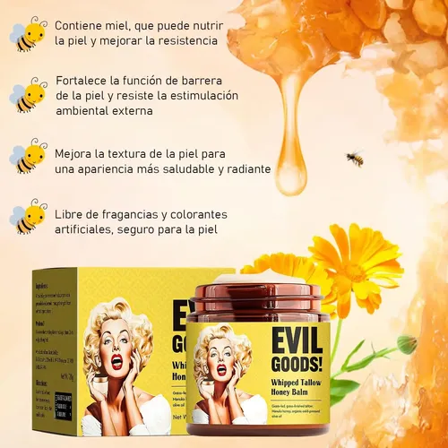Cy ] 120g Evil Goods Crema Facia, Beef Tallow Para Y K